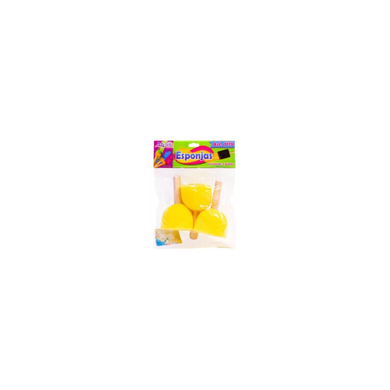 Esponja con Mango 5 cm c/3