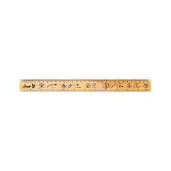 Regla de Madera 30 cm Arly