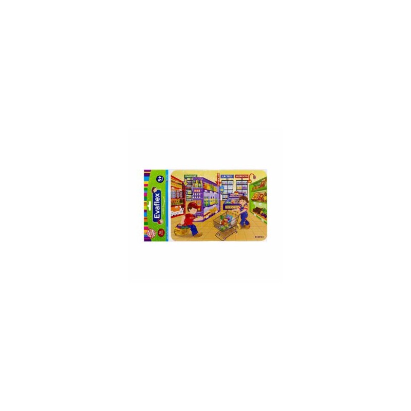 Rompecabezas de Foamy 28 x 20.5 cm c/30 Piezas Evaflex